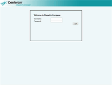 Tablet Screenshot of dispatch.centeron.net